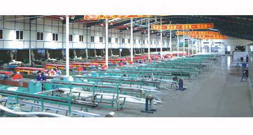 PVC塑材生產(chǎn)車間